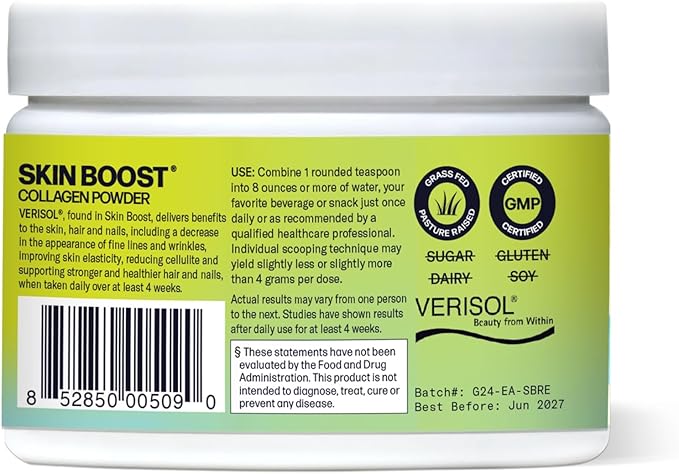 Sparkle Skin Boost (Mixed Berry) [30-Serves] Verisol Collagen Peptides Protein Powder Vitamin C Supplement Drink