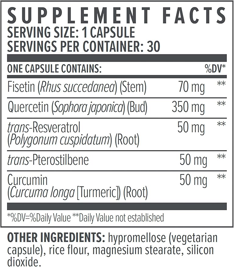 bioTE Nutraceuticals - SENOLYTIC Complex - Antioxidants + Healthy Aging (30 Capsules)