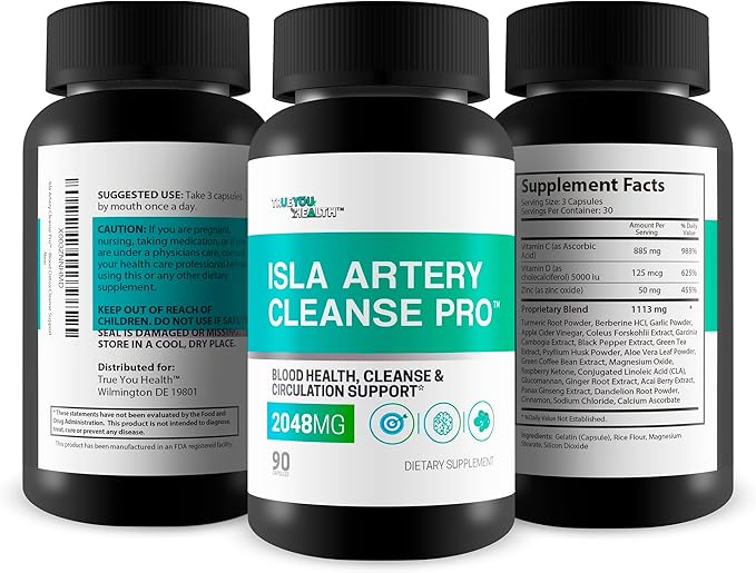 Isla Artery Cleanse Pro - Vein and Artery Cleanse Support - Our Best Blood Cleanse - Artery & Heart Healthy Support - Island Artery & Cleanse Support - Natural Island Cleanse Heart Healthy Solution