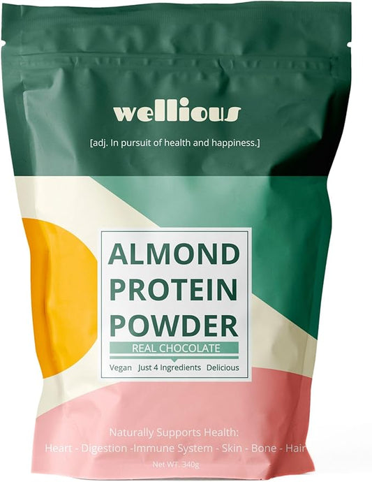 Clean Vegan Protein Powder Chocolate - Organic Plant Based Protein Powder Dairy Free for Gut Health, No Sodium, High Fiber, Keto Friendly, Non Dairy, Lactose Free Protein Powder