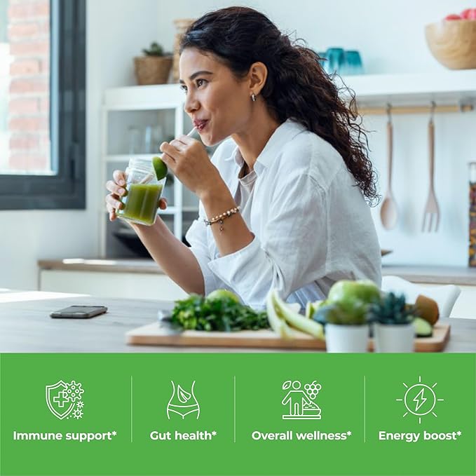 Paradise, ORAC Energy Greens Powder Extract, Super Antioxidants, Probiotics for Gut Health & Digestion, Vitamin C for Immunity, with Spirulina & Chlorella, Non-GMO, Gluten Free, 30 Servings