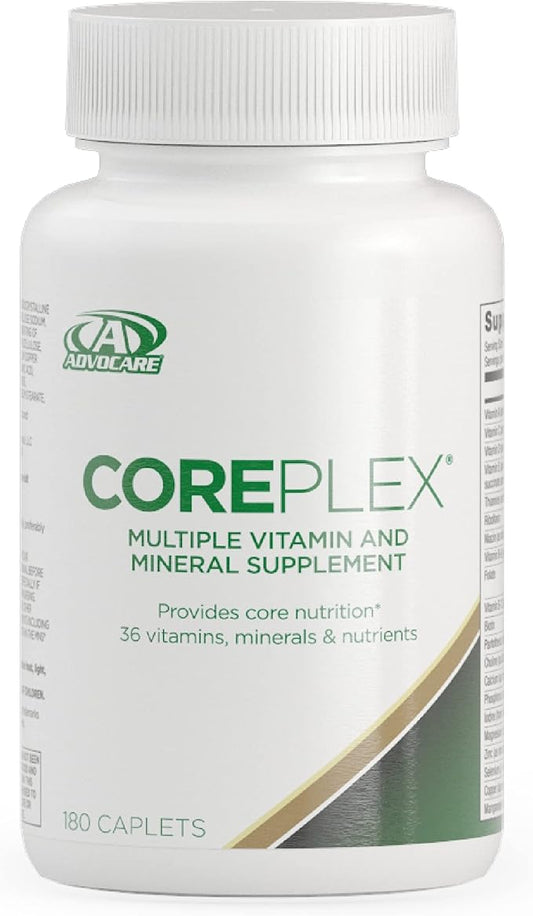 AdvoCare CorePlex - Daily Supplement with Vitamins & Minerals - Includes Vitamins A, C & E - Contains Magnesium, Zinc & Calcium - 180 Caplets
