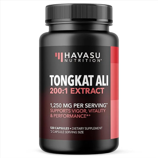 Longjack Tongkat Ali for Men - Tongkat Ali Extract 200:1, 1,250mg Per Serving - Eurycoma Longifolia Extract Supports Male Health, Performance and Energy - 2 Month Supply Long Jack Tongkat Ali Capsules