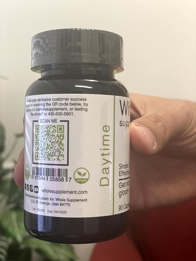 Daytime Nootropic Natural Daily Support - Brain Clarity, Brain Health, Focus, Mood and Energy - Lions Mane, Ashwagandha, Same, Passion Flower – Enjoy Your Day!