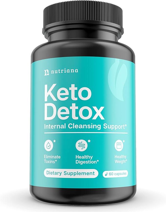Keto Detox Cleanser - Keto Pills Liver Supplement for Men & Women - Keto Supplement Detox Pills Fasting Supplement for Colon Health, Kidney Support & Boosts Metabolism 60 Capsules