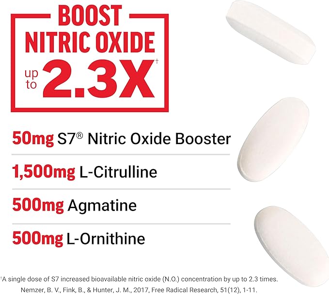 Force Factor Score! Hardcore Nitric Oxide Booster Supplement for Men with L-Citrulline, Yohimbe, Black Maca & B Vitamins to Increase Stamina, and Maximize Physical Performance, 120 Tablets