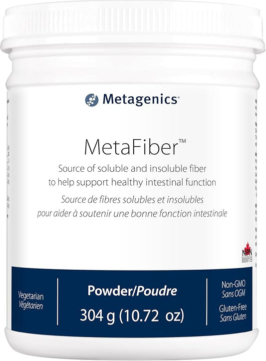 Metagenics MetaFiber - 6 g Dietary Fiber - Supports GI Regularity & Occasional Constipation Relief* - Fiber Blend Powder - Non-GMO & Gluten-Free - 10.72 oz