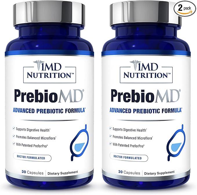 1MD Nutrition PreBioMD - Prebiotic with PreforPro | Support Healthy Digestion and Beneficial Bacteria