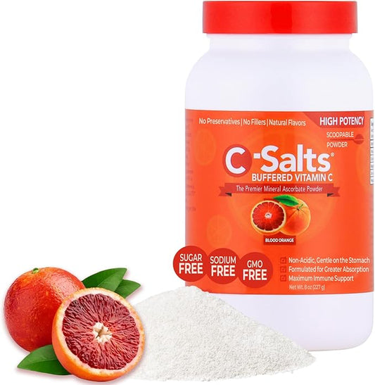 4000mg Vitamin C Powder Supplement - 100% Pure Buffered Powdered Drink with Ascorbate C - Potent Immune Support, Stomach-Friendly Absorption, Organic, Vegan, Sodium & Sugar-Free, Original 26oz