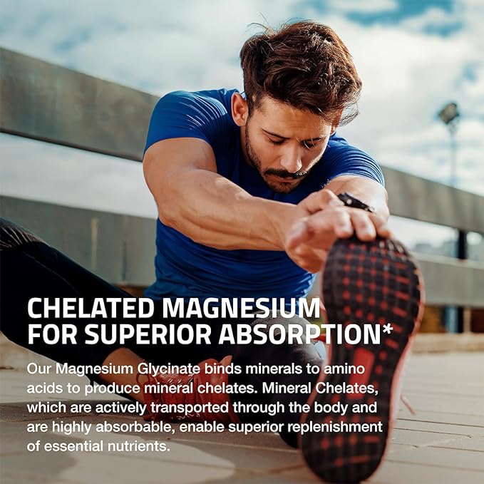 Bronson Magnesium Glycinate 200 MG per Serving Chelated for High Absorption, Gentle On Stomach, Non-GMO, 240 Vegetarian Capsules