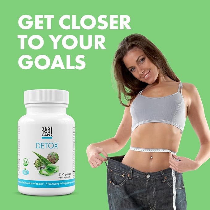 Yes You Can! Natural Detox Pills - Diuretic Cleanse with Electrolytes & Vitamins - Helps with Water Retention - Gluten-Free, 21 Capsules
