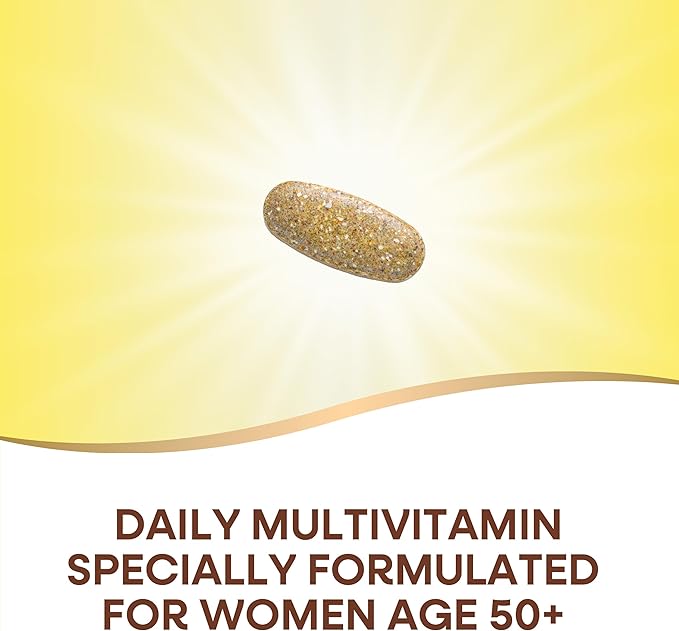 Nature’s Way Alive! Women’s 50+ Ultra Potency Complete Multivitamin, High Potency Formula, Promotes Healthy Heart, Brain, Bones*, with Methylated B12, Gluten-Free, 150 Tablets (Packaging May Vary)