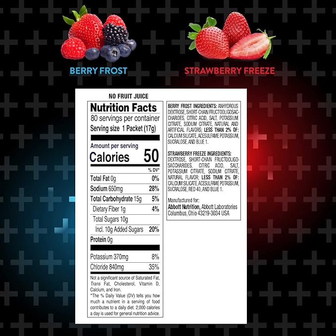 Pedialyte Multi Pack, Electrolyte Hydration Drink, 0.6 oz Electrolyte Powder Packs, 80 Count