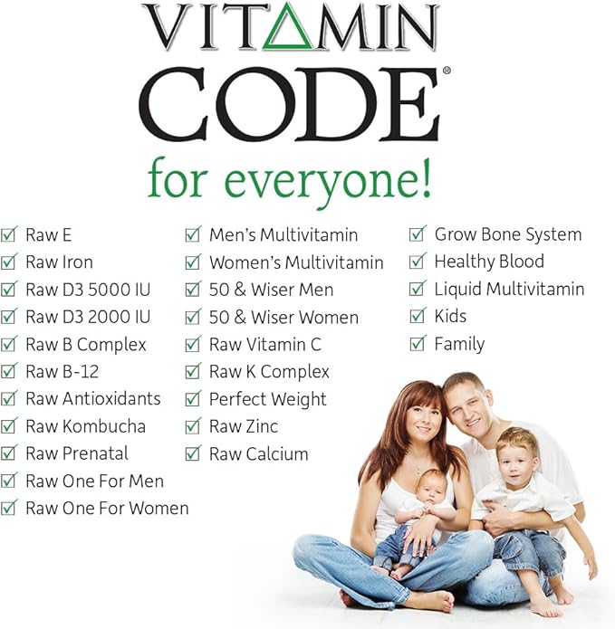 Garden of Life Raw Calcium Supplement for Women and Men - Vitamin Code Made from Whole Foods with Magnesium, K2, Vitamin D3 and Vitamin C Plus Probiotics for Digestion, 60 Capsules