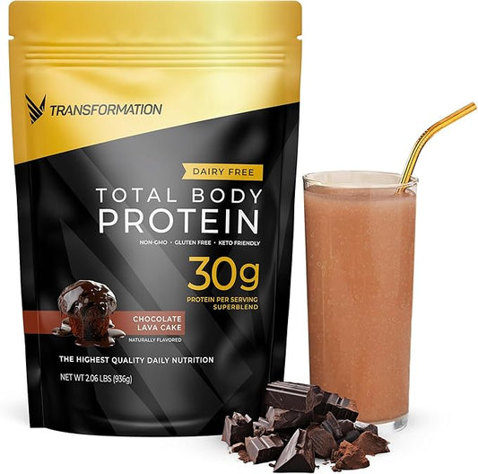 Transformation Protein Super Blend | Egg White, Collagen Peptides, and Plant Protein | 15 Billion CFU Probiotics | Digestive Enzymes | Low Carb Shake | Chocolate