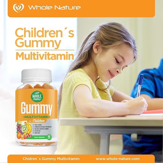 Kids Gummy Multivitamin - Complete Daily Essentials Childrens Vitamins and Minerals for Overall Wellness, 90 Gummies. Fruit Flavor, No Artificial Sugar, Dairy and Gluten Free