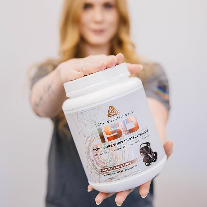 Core Nutritionals ISO, 100% Micro Filtered, Zero Artificial Fillers, 25g Whey Protein Isolate, 32 Servings (Lemon Pound Cake)