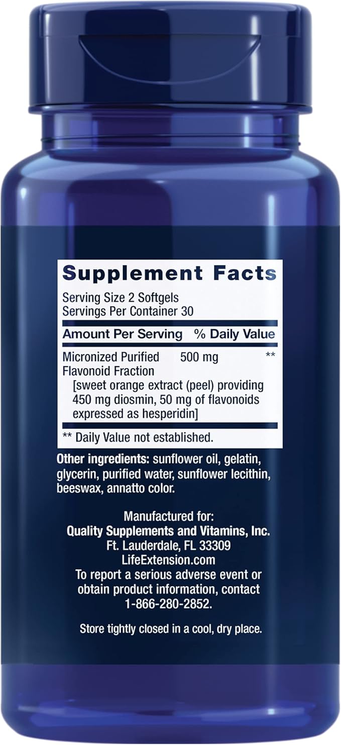 Life Extension Youthful Legs - Healthy Vein and Leg Support Supplement for Women - Advanced Formula For Circulation in Leg Veins- Non-GMO, Gluten-Free - 60 Counts