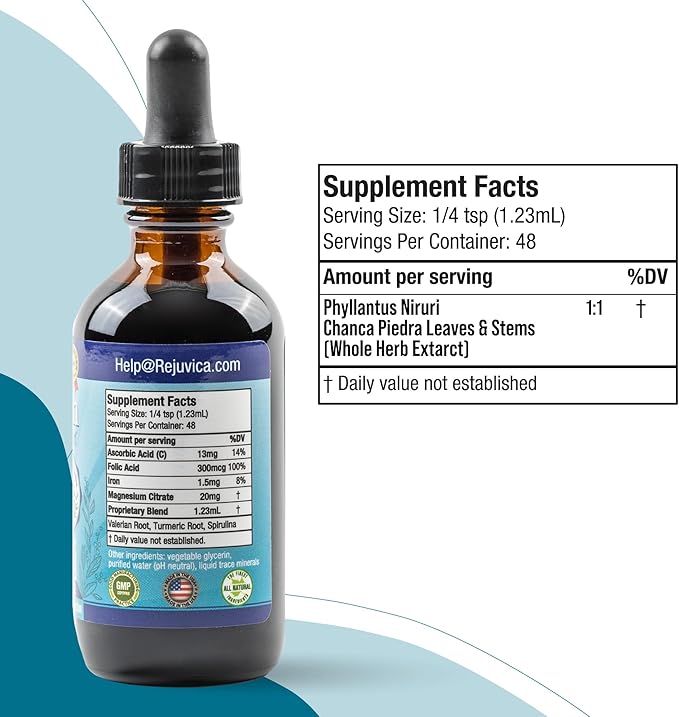 Cleanse Drops - Advanced Kidney & Gallbladder Cleanse Support Supplement - Liquid Delivery for Better Absorption - Chanca Piedra Used in Amazonian Rainforest