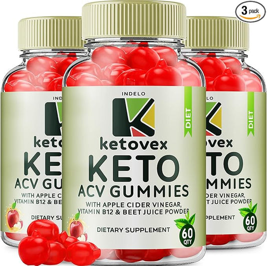 (3 Pack) Ketovex Keto BHB Gummies Advanced Formula, Ketovex BHB Weight Management ACV Gummies Reviews, Ketovex ACV Keto Vex BHB Gummy Gomitas Ketosis, Ketovex Gummies, B12 (180 Gummies)
