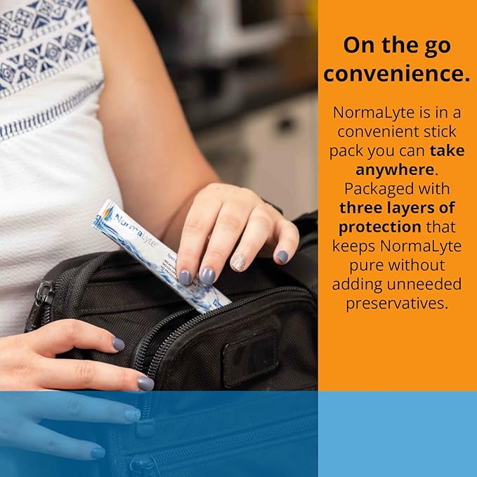 NormaLyte Oral Rehydration Salts-Helps Dietary Management of POTS Syndrome Symptoms- 1 Pouches -30 Sticks (Yields 500mL per Pack)-Apple| Energy Supplements, Potassium Supplement, Dehydration Recovery