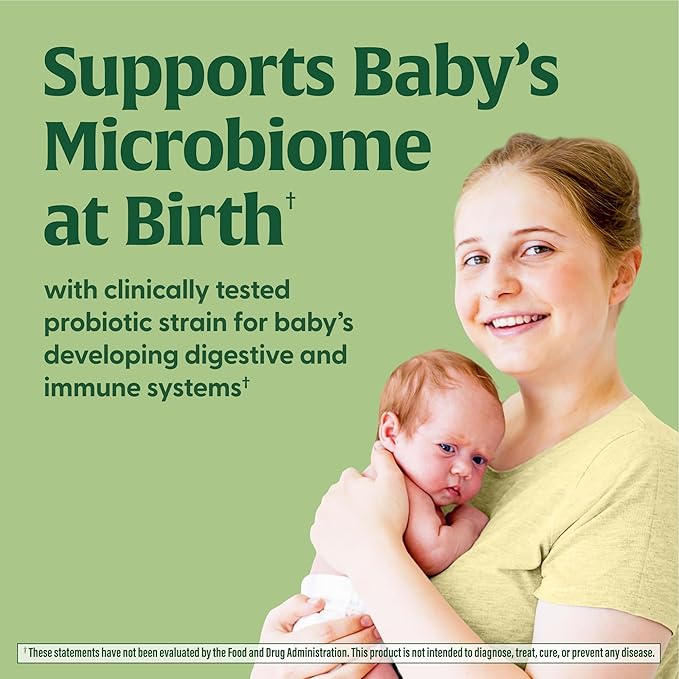 MegaFood Baby & Me 2 Prenatal Probiotic - Vegetarian Pregnancy Prebiotics and Probiotics for Women, Digestive Health & Immune Support with Vitamin B6 for Morning Sickness Relief - 30 Capsules