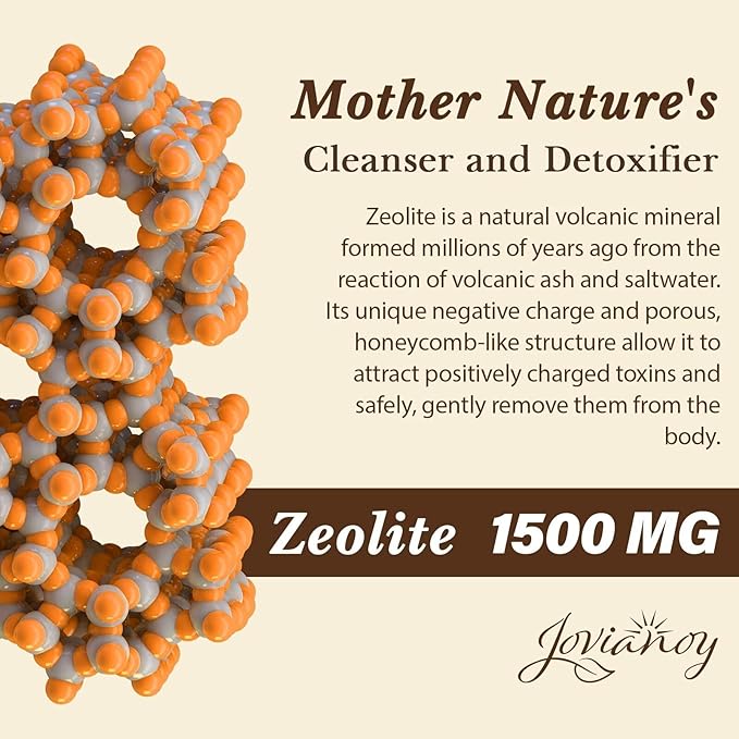 2300 MG Zeolite Detox Capsules, Organic Activated Charcoal, Bentonite Clay, 1-2 µm Clinoptilolite, Maximum Absorption, Gut Liver Detox Cleanse Full Body for Women Men, 270 Capsules
