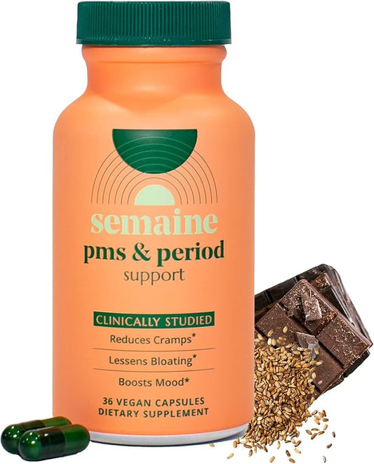 PMS & Period Relief - Menstrual Cramp Relief: No More Period Cramps, Mood Swings, or Bloating. PMS Supplement for Happy Hormones and Period Relief. (36 Count)