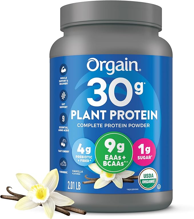 Orgain Sport Protein Powder Vanilla 2.01 lb (Packaging May Vary)