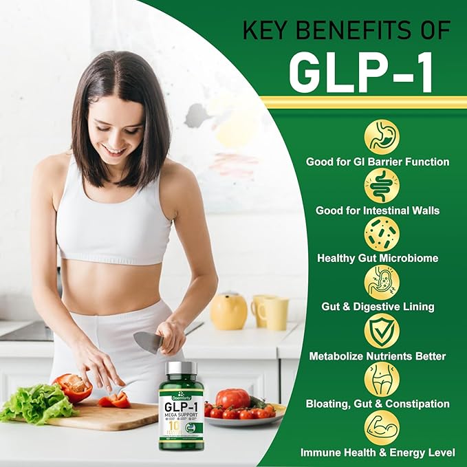 GLP-1 Probiotic | GLP-1 Supplement, GLP-Activate with 10 Billion CFU Multi-Strain Probiotics + Prebiotics, Naturally GLP 1 Production, GLP-1 Probiotic for Men & Women, 60 GLP-1 Capsule [1pcs]h1/