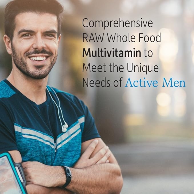 Garden of Life Vitamin Code Raw One for Men, Once Daily Multivitamin for Men, One a Day Mens Vitamins Plus Fruit, Veggies & Probiotics for Mens Health, Vegetarian Mens Multivitamins, 30 Capsules