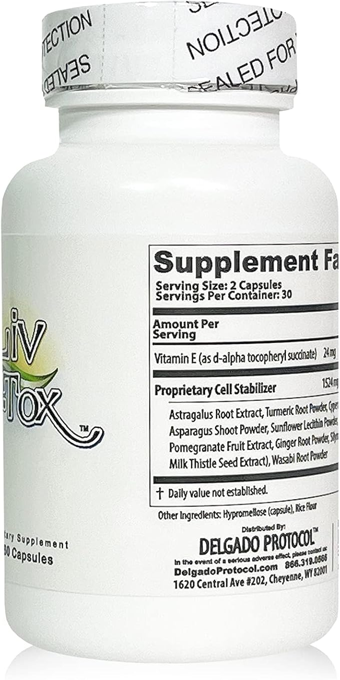 Liv D-Tox - 60 Capsules - Liver Detox and Cleanse Support Health Supplement, with Turmeric Root Extract, Milk Thristle, and Asparagus