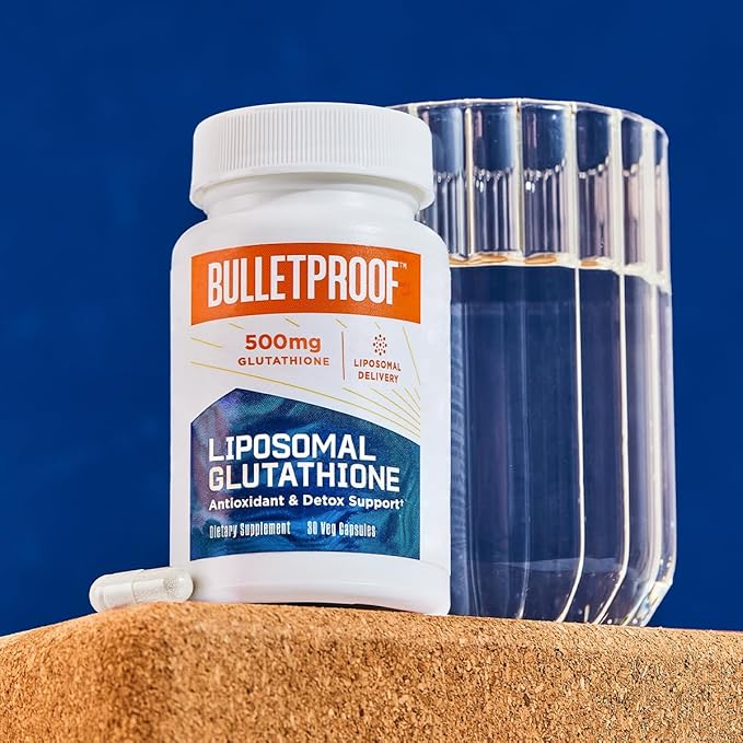 Bulletproof Liposomal Glutathione Force Antioxidant Capsules, 30 Count, Supplement for Liver Health and Immune Support, 30 Servings