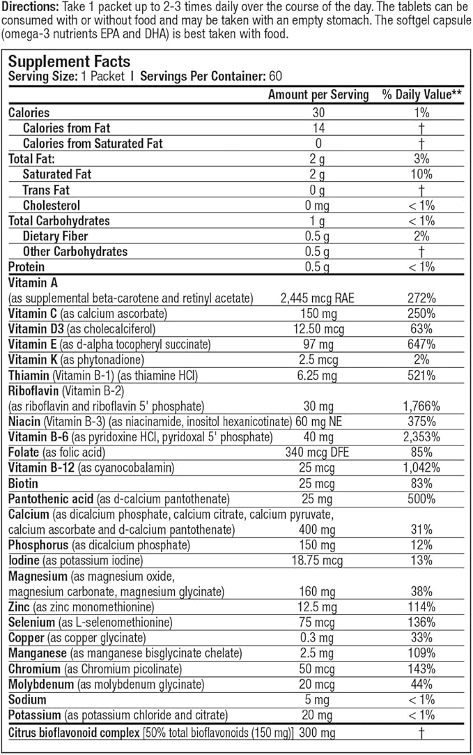 Vitamin and Mineral Propax Gold With NTFactor® - Natural Energy Booster For Chronic Fatigue - Multi-vitamin and Multi-mineral Supplement With Amino Acids, Antioxidants & Fatty Acids And More - 60 Pack