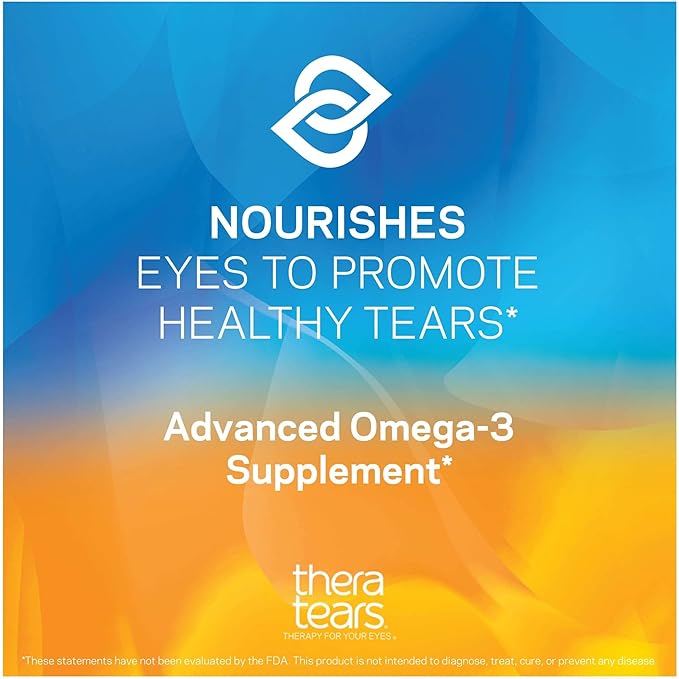 TheraTears Omega 3 Supplement, 1200mg, 90 ct (Pack of 1)
