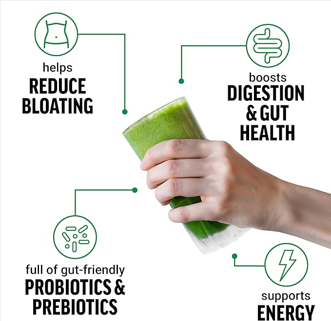 FORCE FACTOR Smarter Greens Daily Wellness Powder 3-Pack to Support Energy, Immunity & Digestion, Greens Powder, Superfood Powder with Vitamins, Minerals & Probiotics, Unflavored, 90 Servings