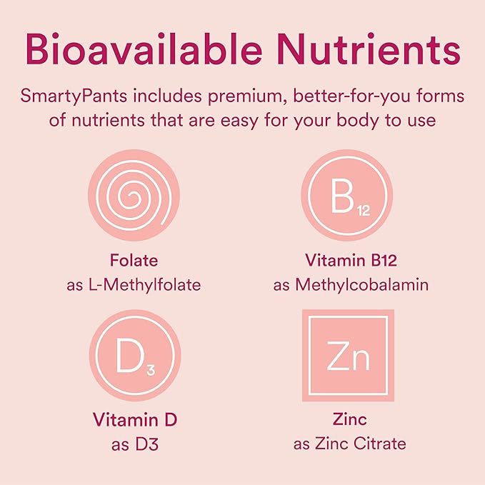 SmartyPants Gummy Multivitamin for Women 50 and Over: Omega 3 Fish Oil (EPA/DHA), Methylfolate, CoQ10, Vitamin D3, C, Vitamin B12, B6, Vitamin A, K & Zinc, Gluten Free, 120 Count (30 Day Supply)