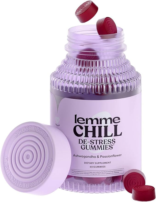 Lemme Debloat - Digestive & Gut Health Gummies with 2 Clinically Studied Probiotics & Prebiotic, 3 Billion CFUs - Vegan, Gluten Free, Non GMO, BlackBerry Flavor (60 Count)