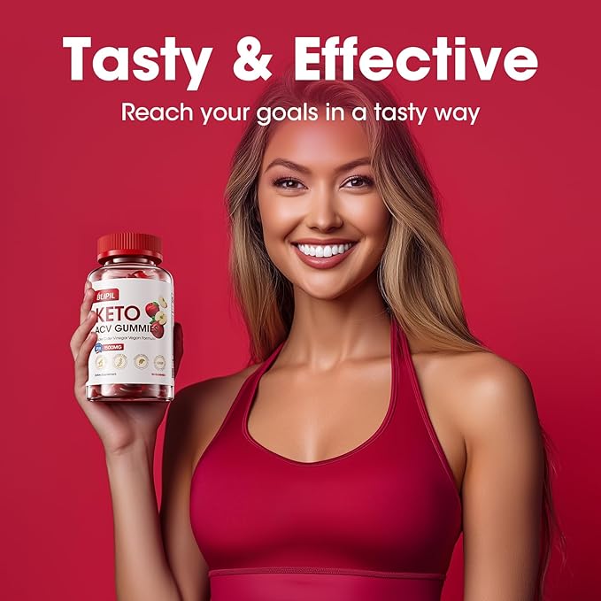 Keto ACV Gummies - Sugar Free Weight Loss Formula with 1500mg Apple Cider Vinegar for Men & Women - Gelatin-Free, Gluten-Free, Vegan & Non-GMO - 90 Count