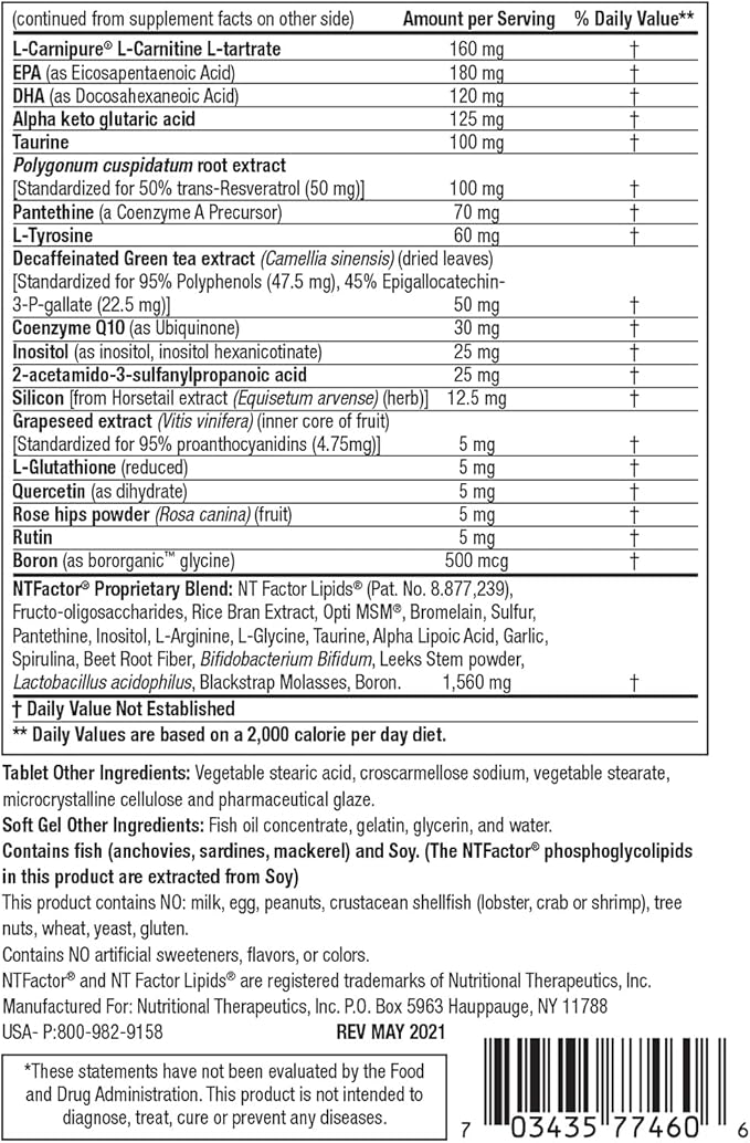 Vitamin and Mineral Propax Gold With NTFactor® - Natural Energy Booster For Chronic Fatigue - Multi-vitamin and Multi-mineral Supplement With Amino Acids, Antioxidants & Fatty Acids And More - 60 Pack