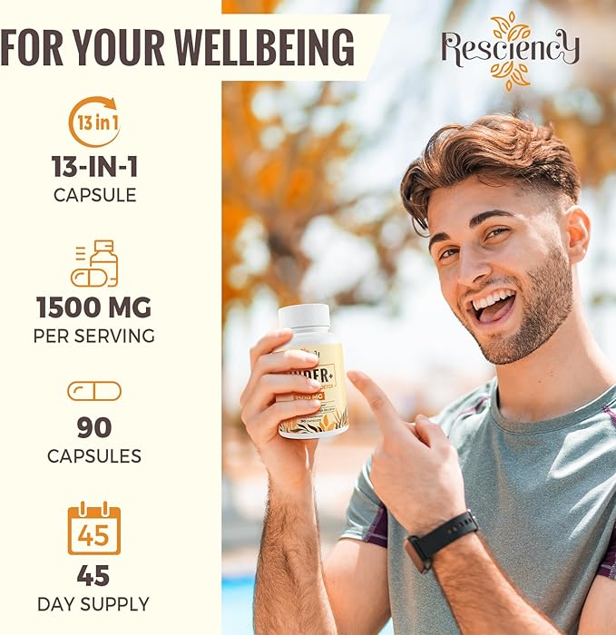 1500 MG Detox Binder Supplement – Activated Charcoal, Zeolite, Bentonite Clay – Liver & Gut Detox Cleanse, Toxin Flush, Digestive, Max Absorption, 90 Vegan Capsules