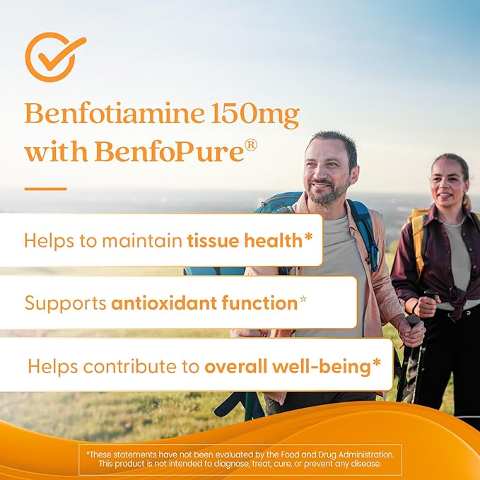 Doctor's Best Benfotiamine, Supports Glycemic Balance & Metabolic Response, Non-GMO, Vegan, Gluten Free, Soy Free, 150 mg, 120 Veggie Caps