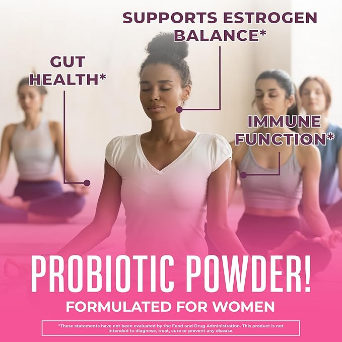 MaryRuth Organics 3-in-1 Menopause Probiotics for Women | Clinically Tested | Menopause Supplement for Women | Hormonal Support & Estrogen Supplement for Women| 60 Billion CFU | Allergen Free | 0.5 oz