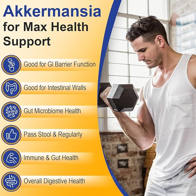 GLP-1 Supplement | 300 Billion AFU Akkermansia Muciniphila, Akkermansia Probiotic for Women Men, Akka Superbiotics for GLP-1 Production, Digestive, Gut, Immunity, Enhances Gut Lining Function, 4 Packs