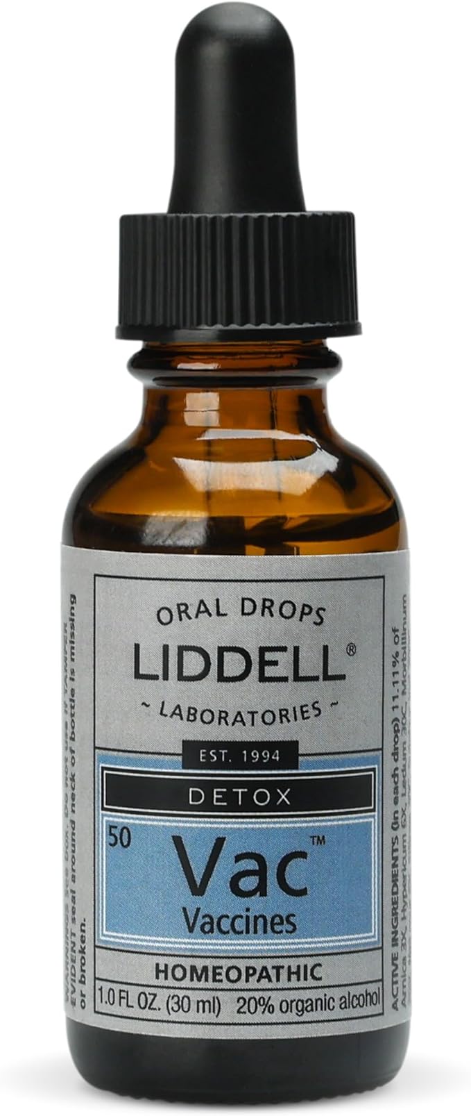 Liddell Homeopathic Vaccine Detox Oral Drops - 1 Oz