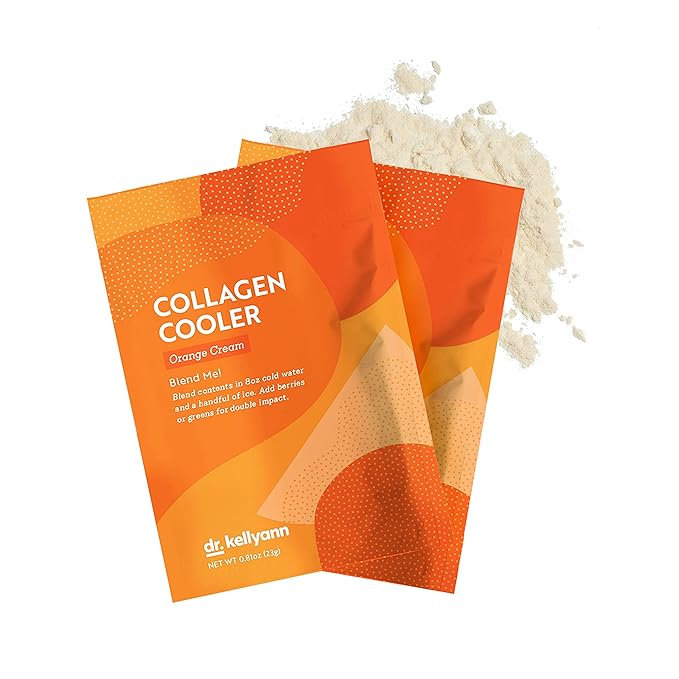 Dr. Kellyann Orange Cream Keto Shake Packets (7 Servings) – 15g Protein, Grass-Fed Collagen, Keto & Paleo-Friendly, 1 Pack