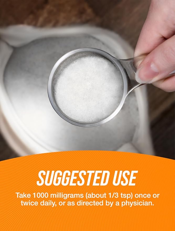 BulkSupplements.com L-Ornithine HCl Powder - L-Ornithine Hydrochloride, Ornithine Supplement - Amino Acids Supplement, Gluten Free, 1000mg per Serving, 250g (8.8 oz) (Pack of 1)