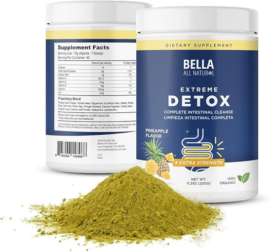Bella All Natural Extreme Detox Powder (Pineapple)