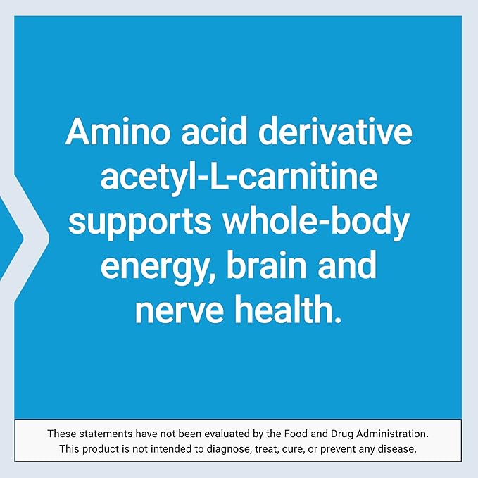 Life Extension Acetyl-L-Carnitine Arginate, Advanced Brain & Nerve Health, Cellular Energy Support, Gluten-Free, Non-GMO, 90 Capsules