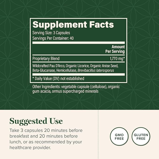 Global Healing Candida Cleanse Supplement (Mycozil) - Detoxification for Yeast Balance Support, Helps Gut and Vaginal Health, Feminine Balance Complex for Women, Candida Overgrowth (120 Capsules)